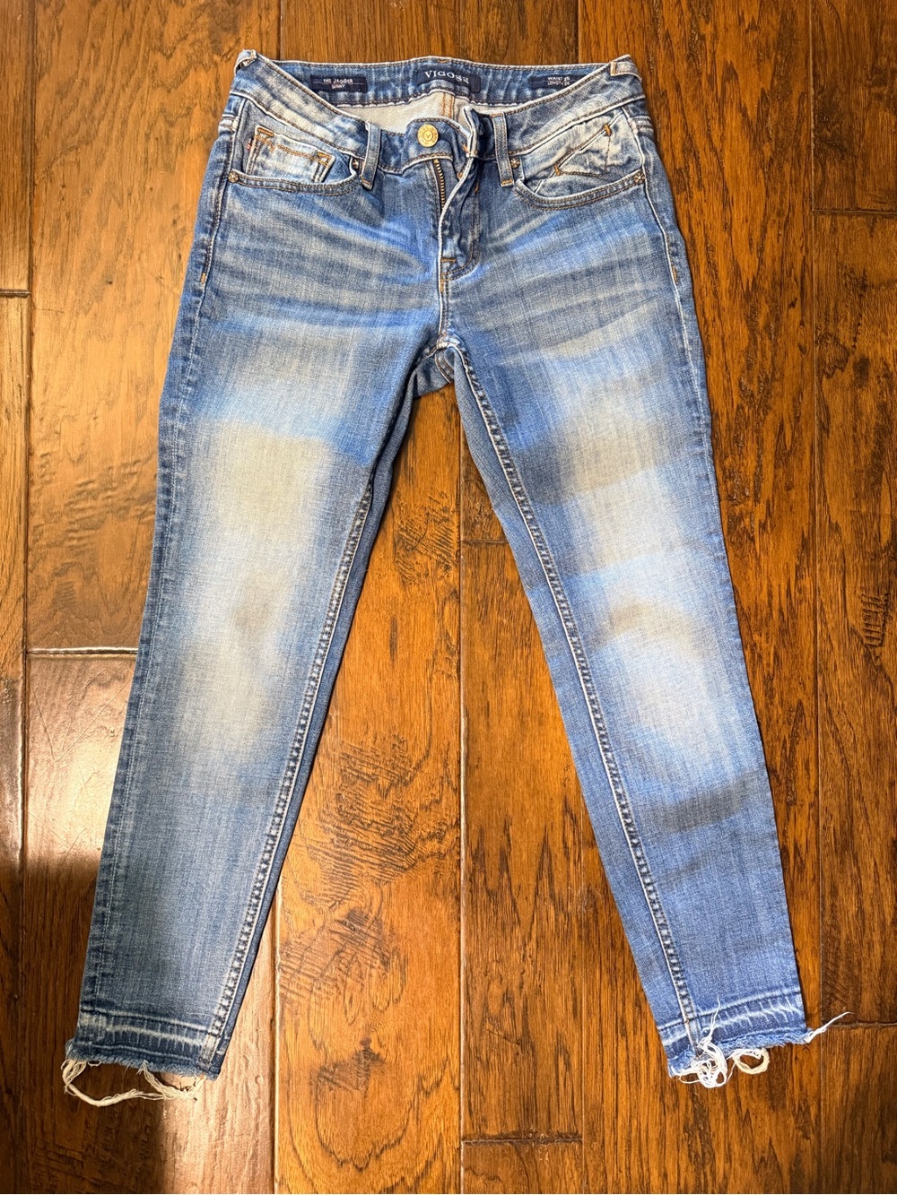 Vigoss Light Blue Distressed Ankle Jeans